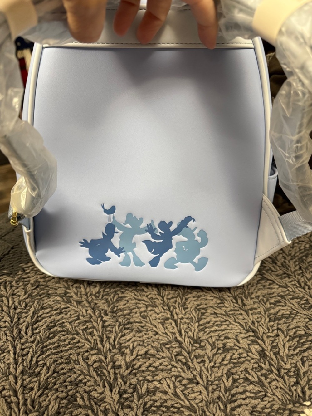 Loungefly Disney DuckTales Campfire Mini Backpack - Light Blue & Navy - Picture 4 of 5